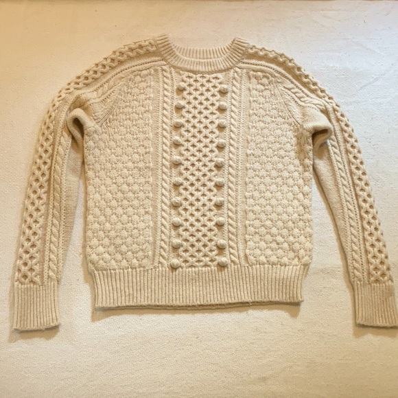 Wool fisherman’s knit style sweater - Picture 2 of 6